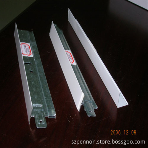 Suspension Ceiling Flat PlainT Grid T Bar Ceiling T Grid